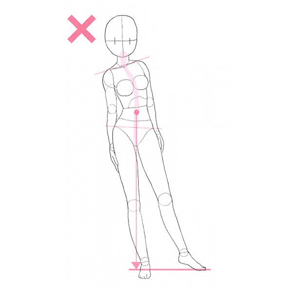 Fashion Template Of Women In Standing Pose. 9 Head Size For Technical  Drawing With Main Lines. Lady Figure Front View. Vector Outline Girl For  Fashion Sketching And Illustration. Royalty Free SVG, Cliparts,