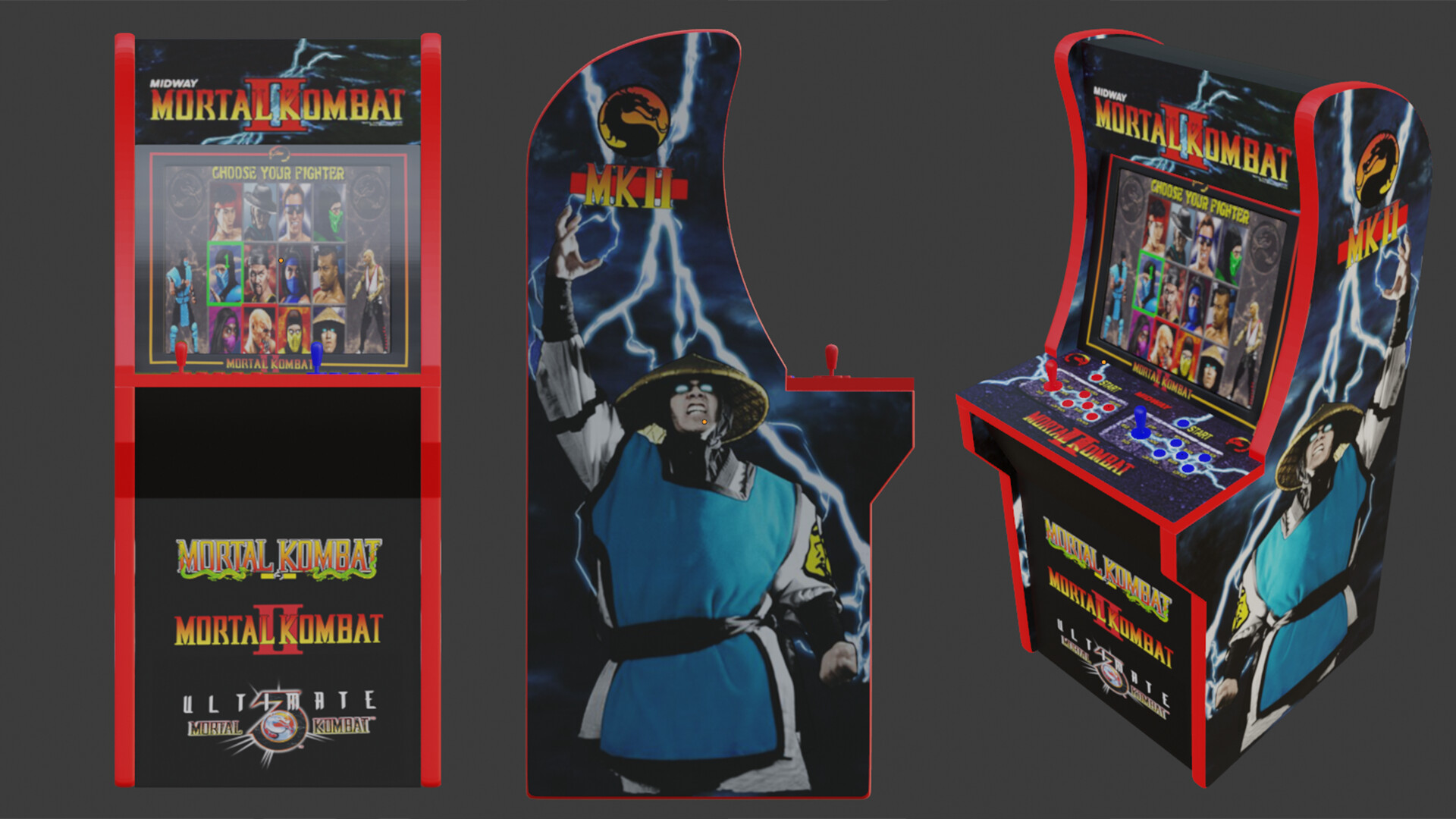 ArtStation - Mortal Kombat 2 Arcade Cabinet