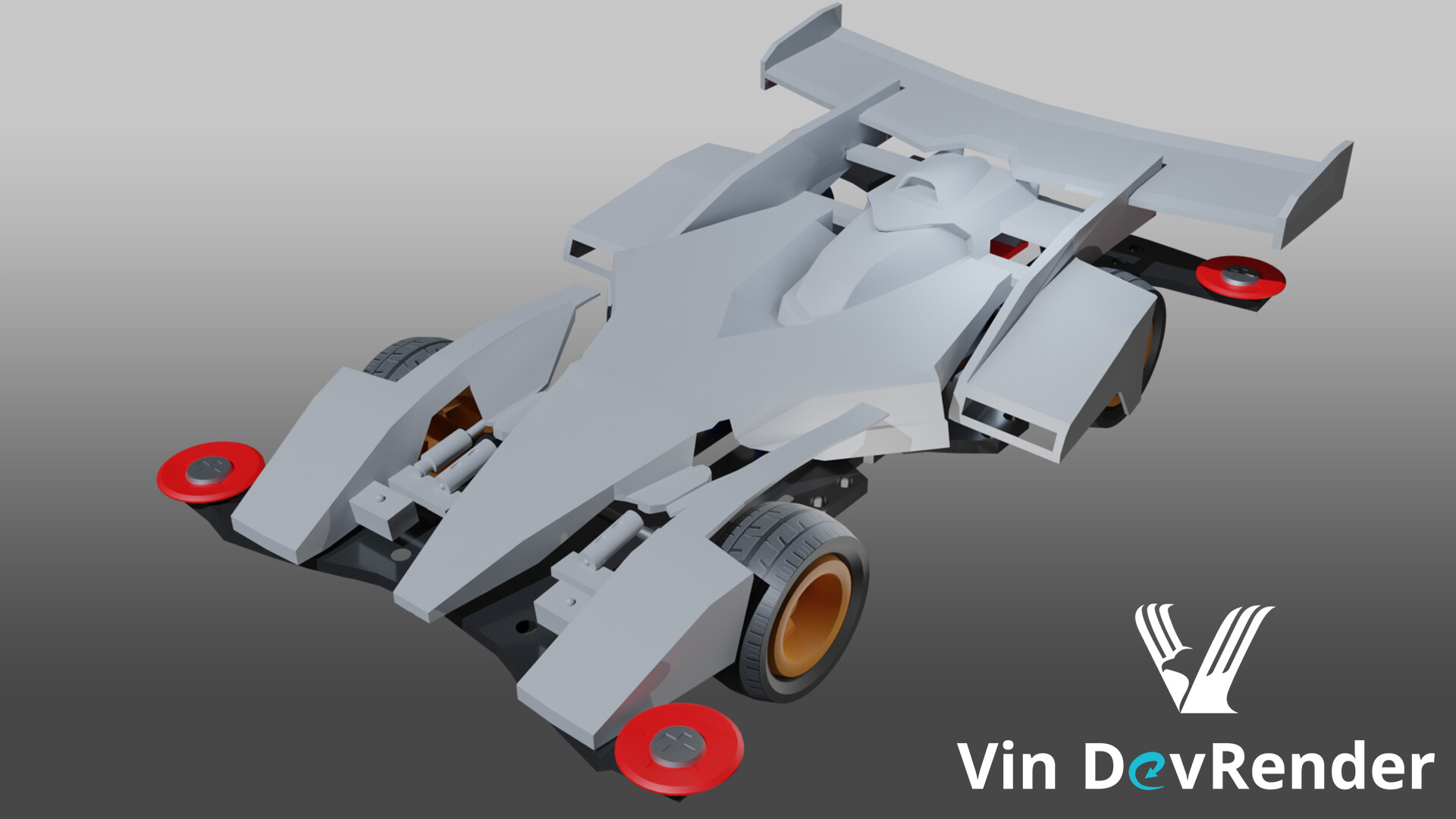 Vin DevRender - Buster Sonic Tamiya Mini 4WD 3D Model HD
