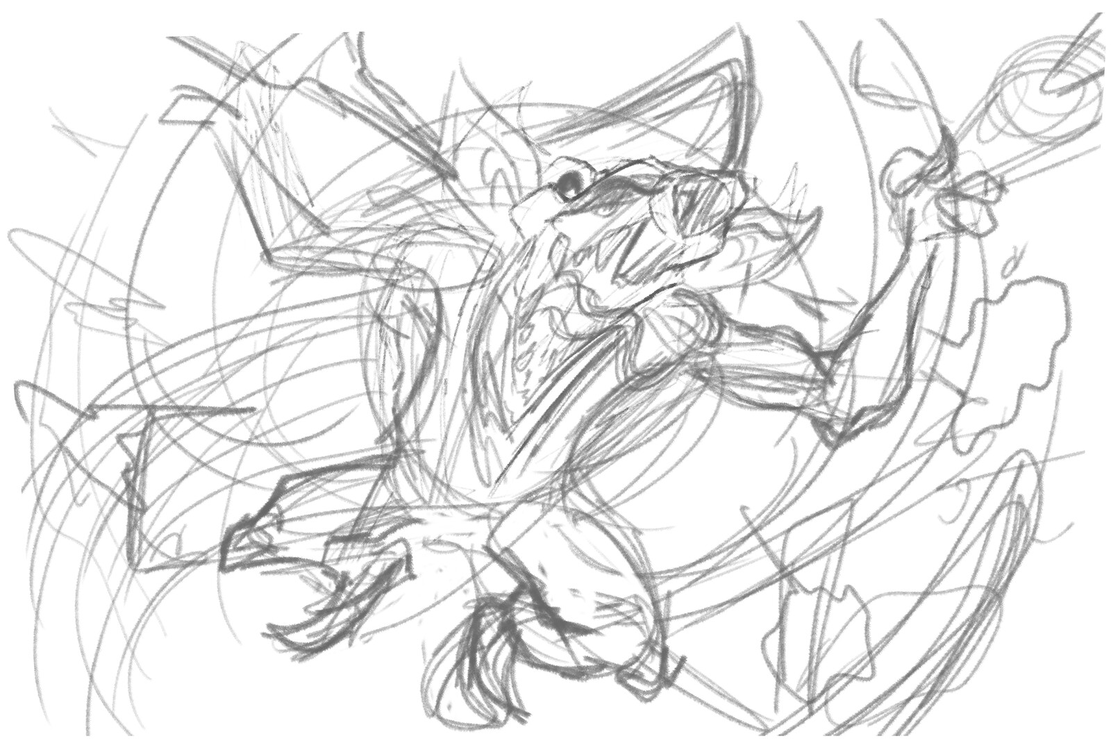 Initial Sketch for splash art