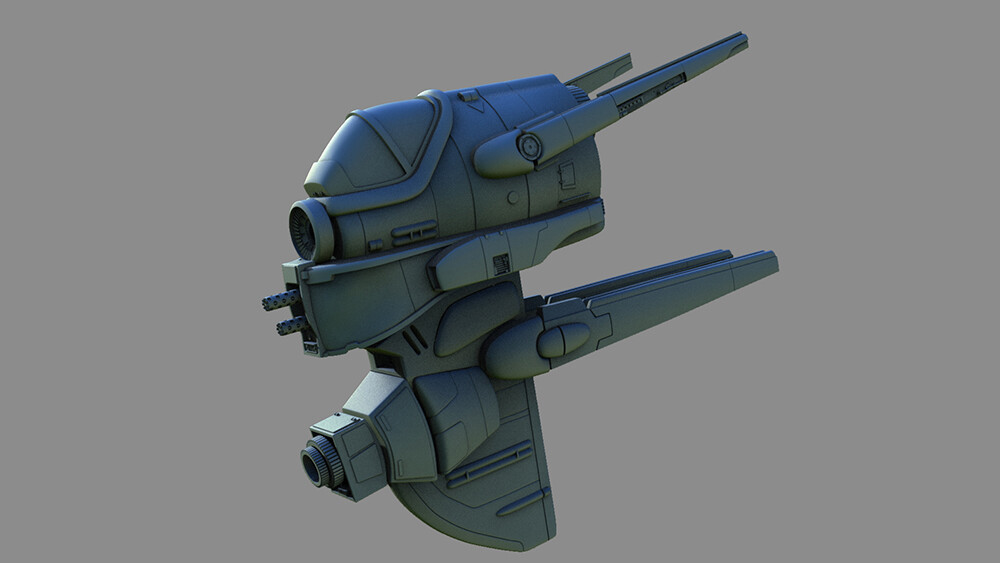 Spaceship - 3dmodel (Maya)