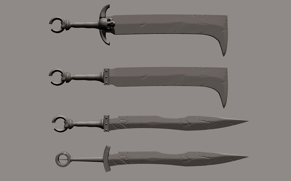 Balrog/orc sword concepts.