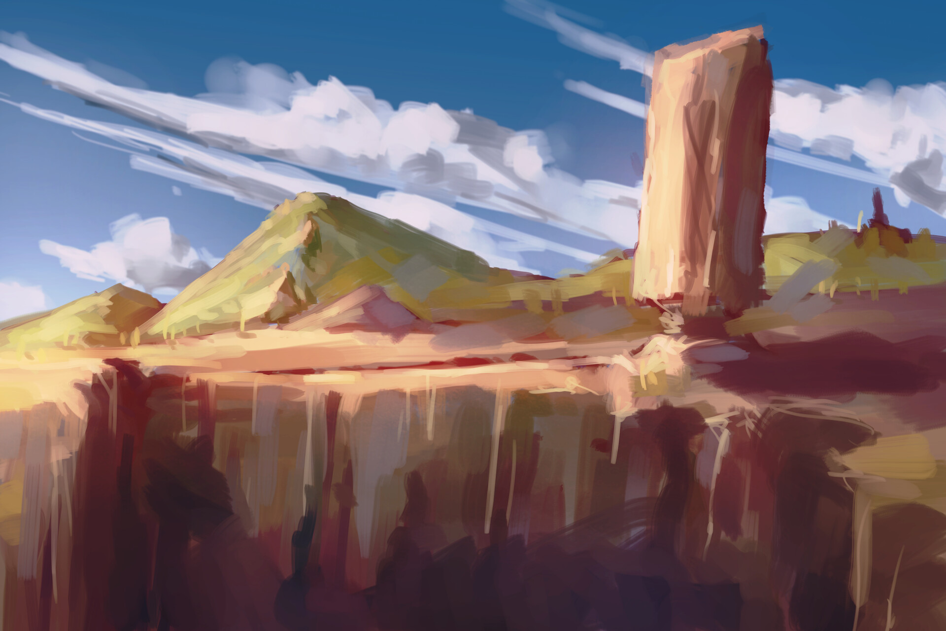 ArtStation landscape sketch