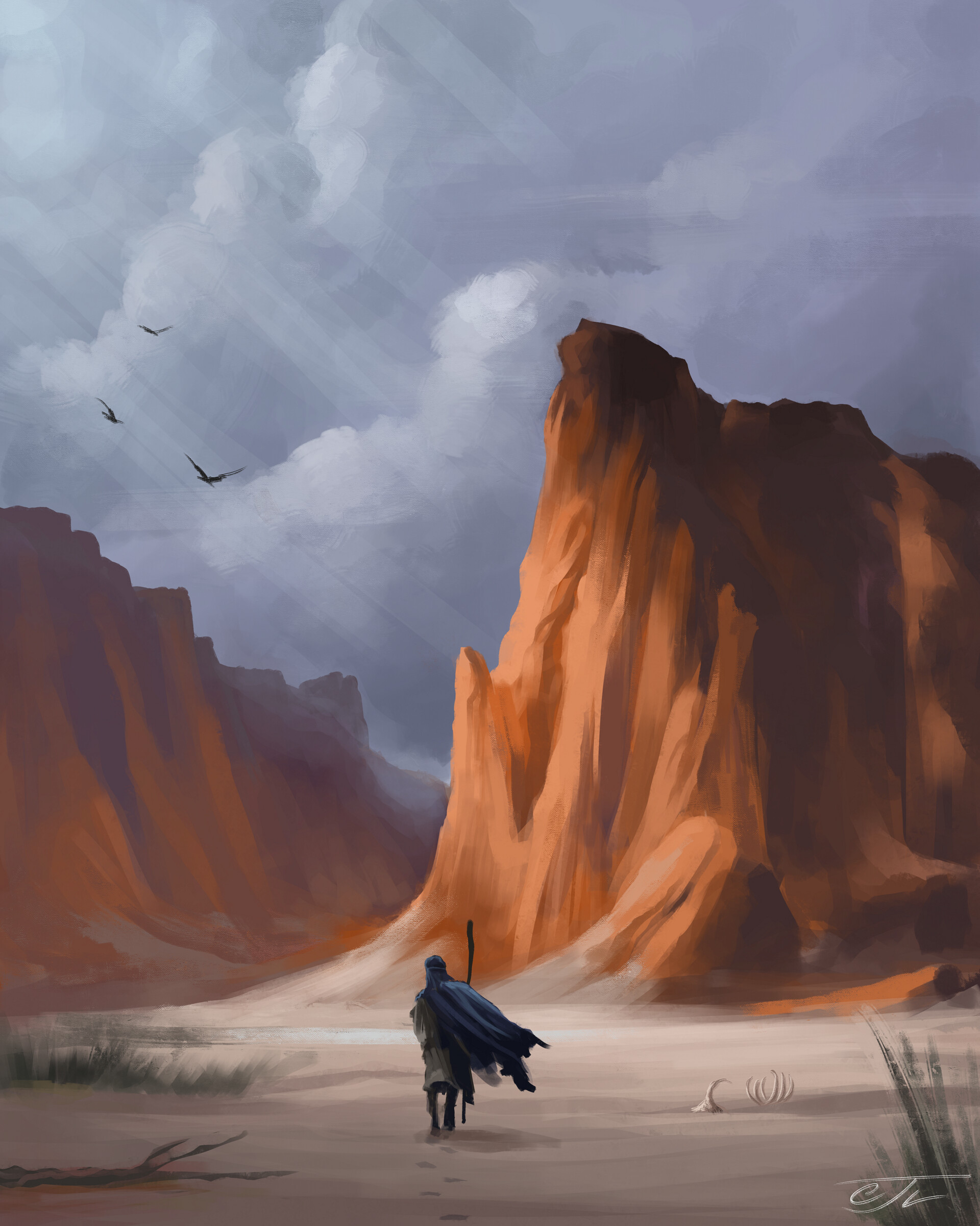 ArtStation "Moses' Escape to Midian"