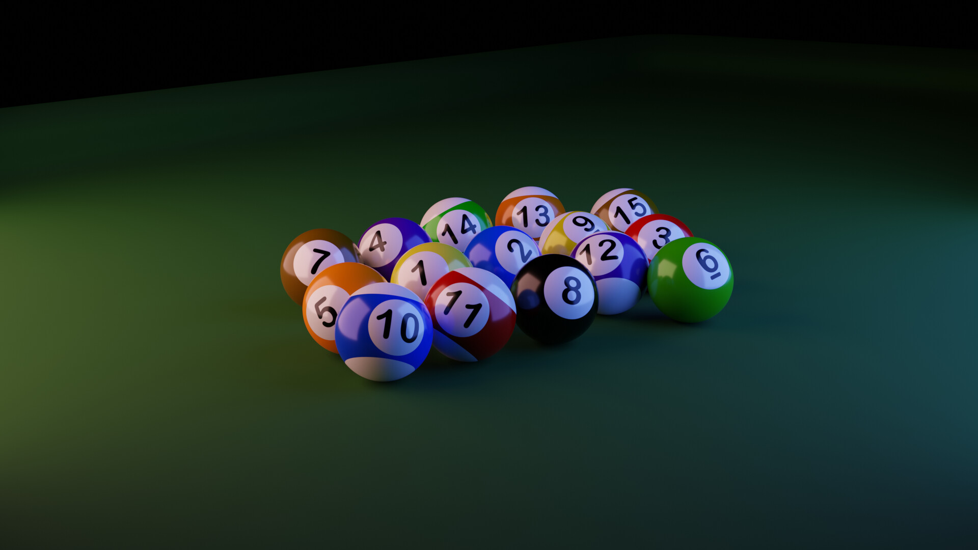 ArtStation Blender Billiards Balls