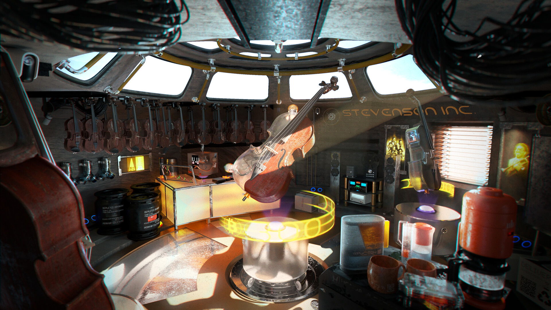 Léonel NGUYEN Futuristic SciFi Jazz Music Instruments Shop (1/2