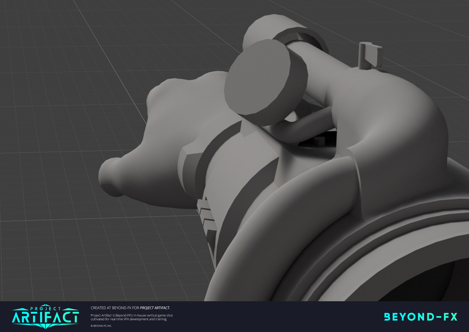 First person view of the blockout.