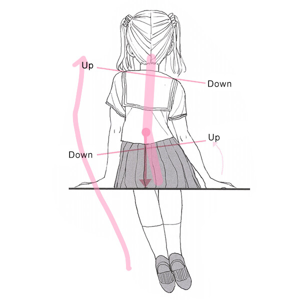 how to draw anime sitting poses