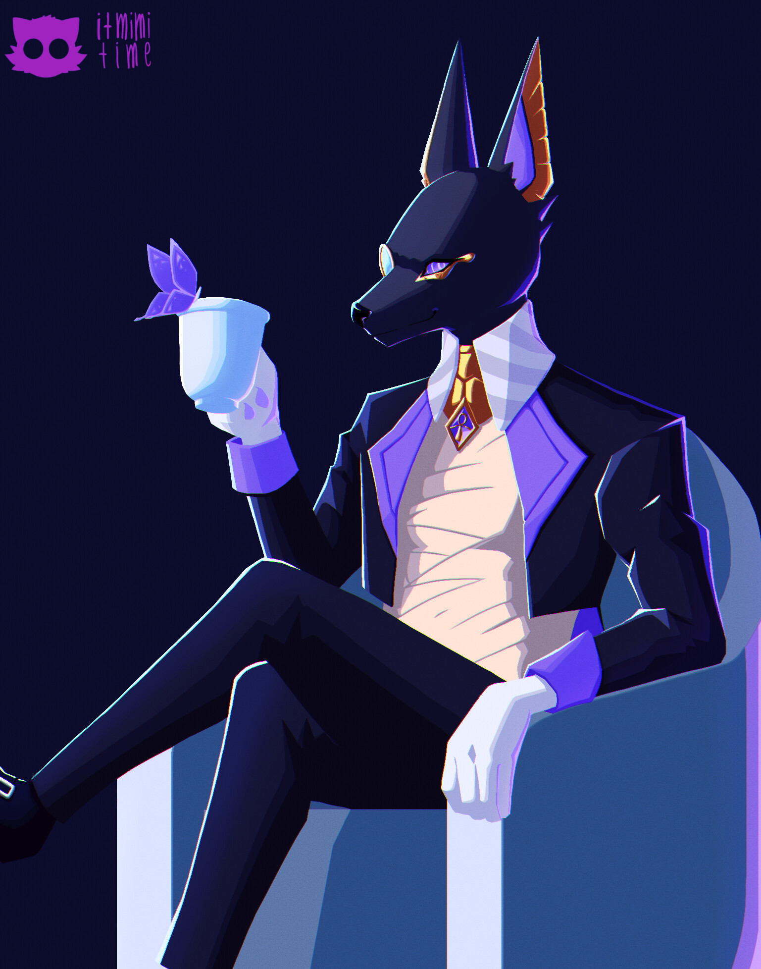 Artstation dislyte fanart let me organize that afternoon tea