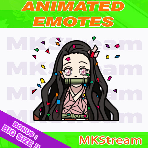 Artstation Twitch Animated Emotes Demon Slayer Cute Nezuko Hype