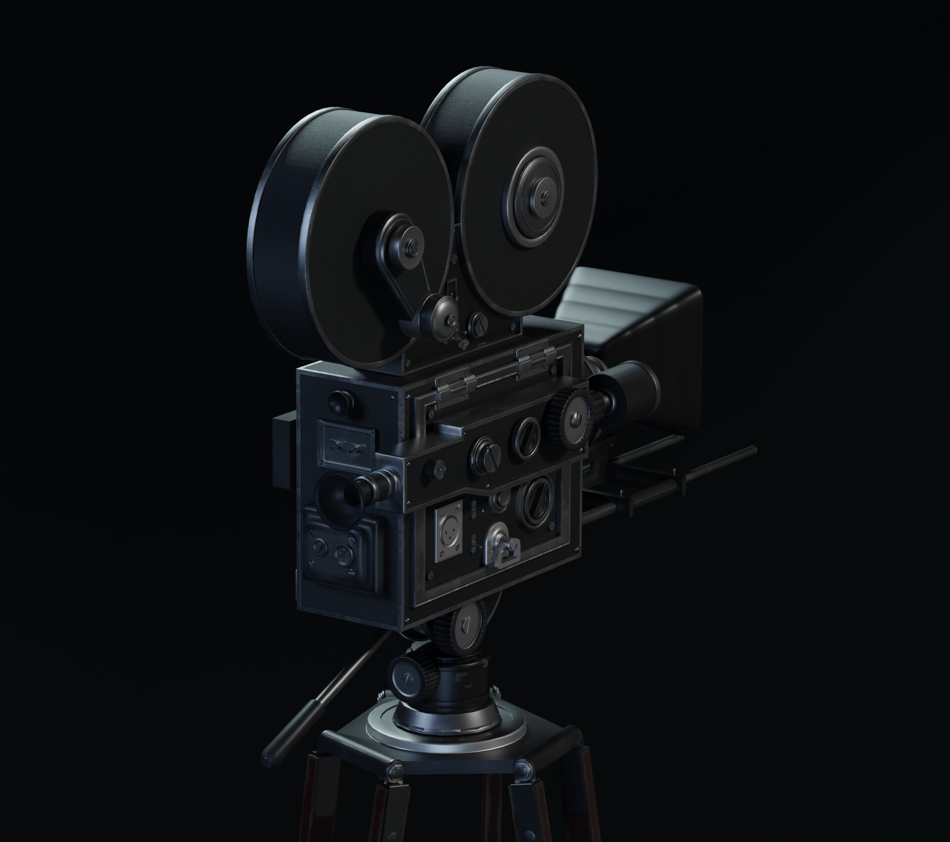 Retro Mechanical Movie Camera and Reel Film Stock Image - Image of lens,  mechanical: 73022751
