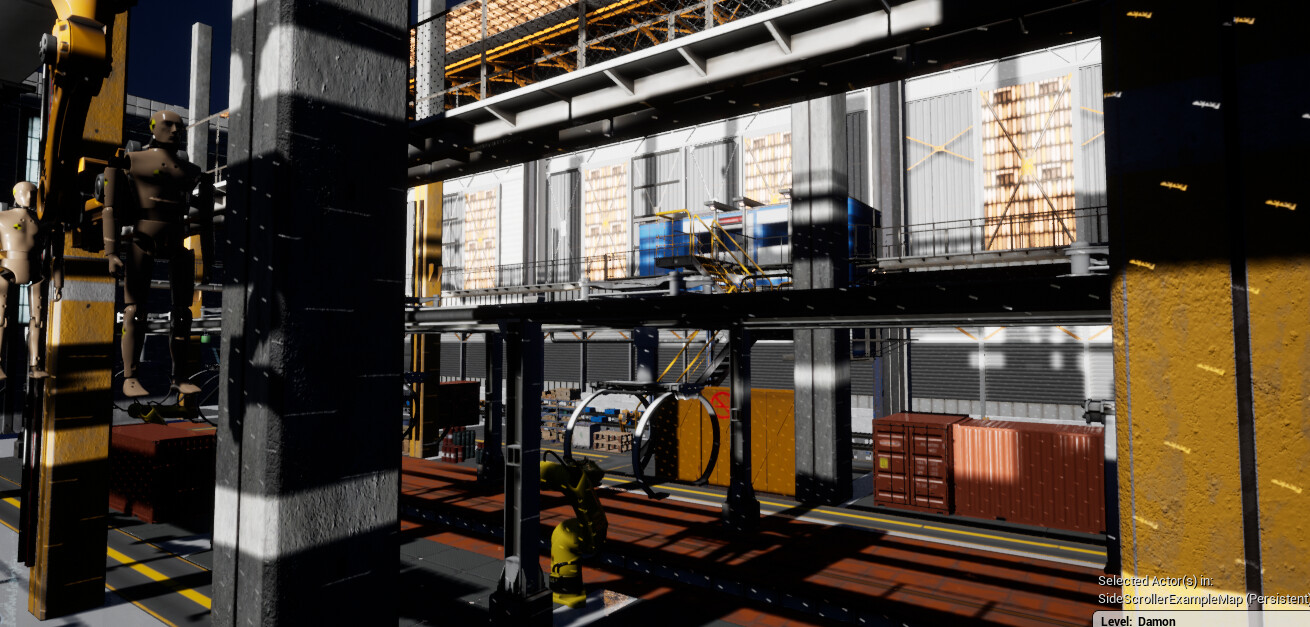 This area is not playable but in order to make it feel like the player is in a factory, creating everything in the background was a must. I added a lot of details even to the smallest of things because you never know what the player might see.