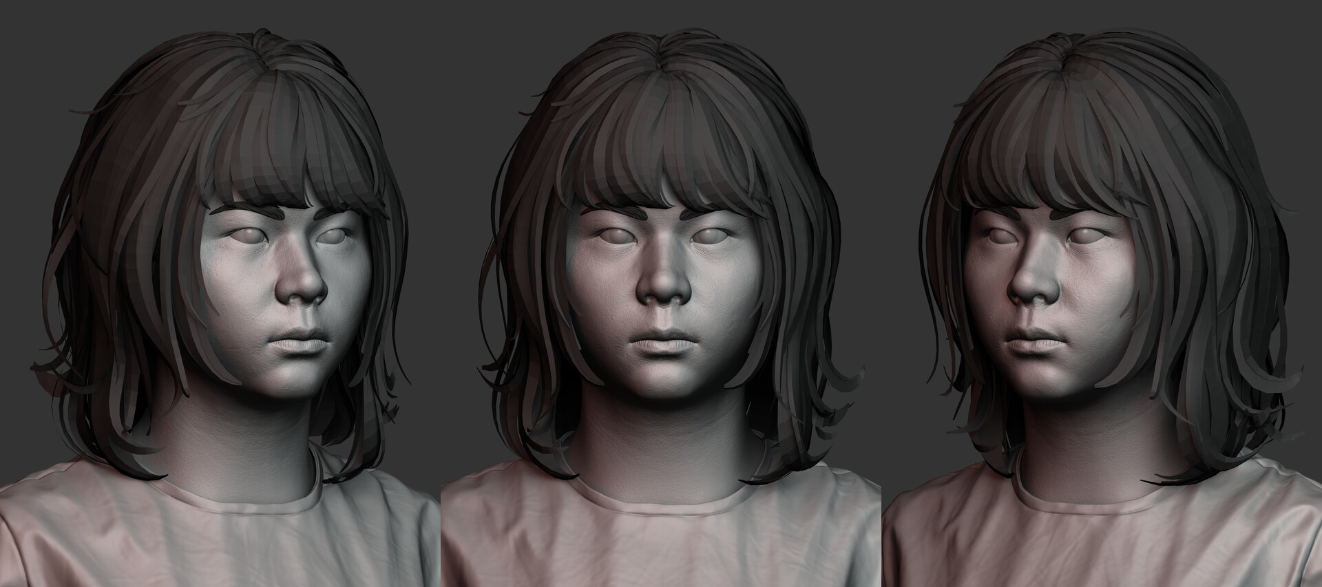 ArtStation Female head practice 1
