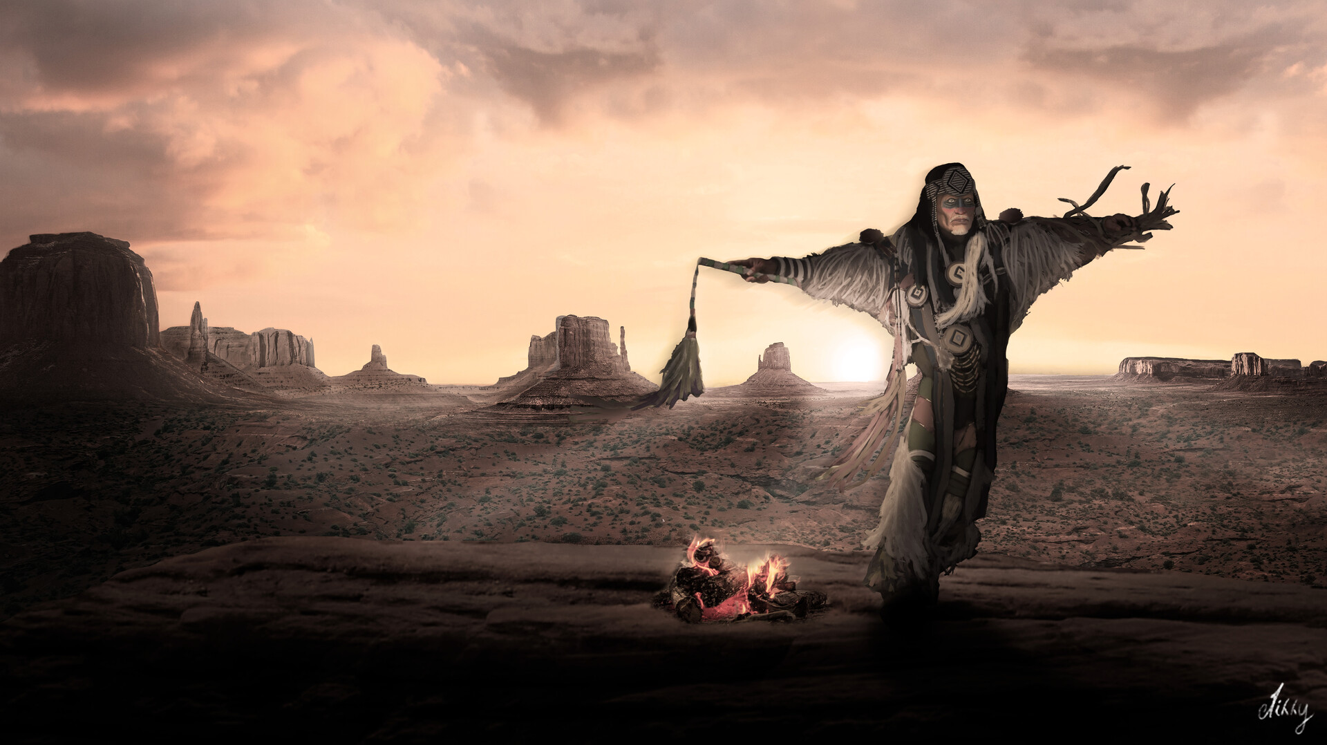 ArtStation Great New Moon Ceremony Cherokee Project