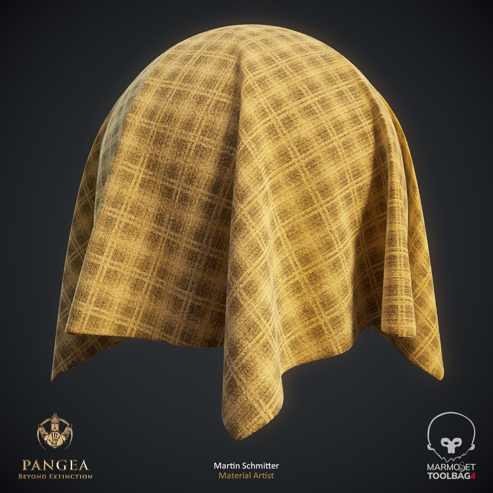 Linen Style Fabric Pattern 2 Render