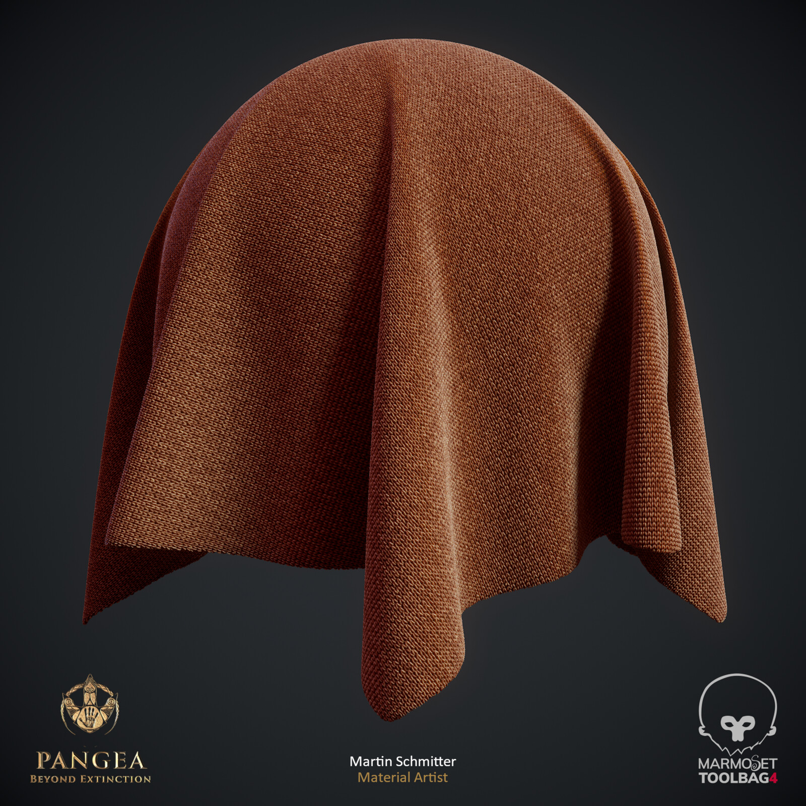 Knitted Wool Fabric Render