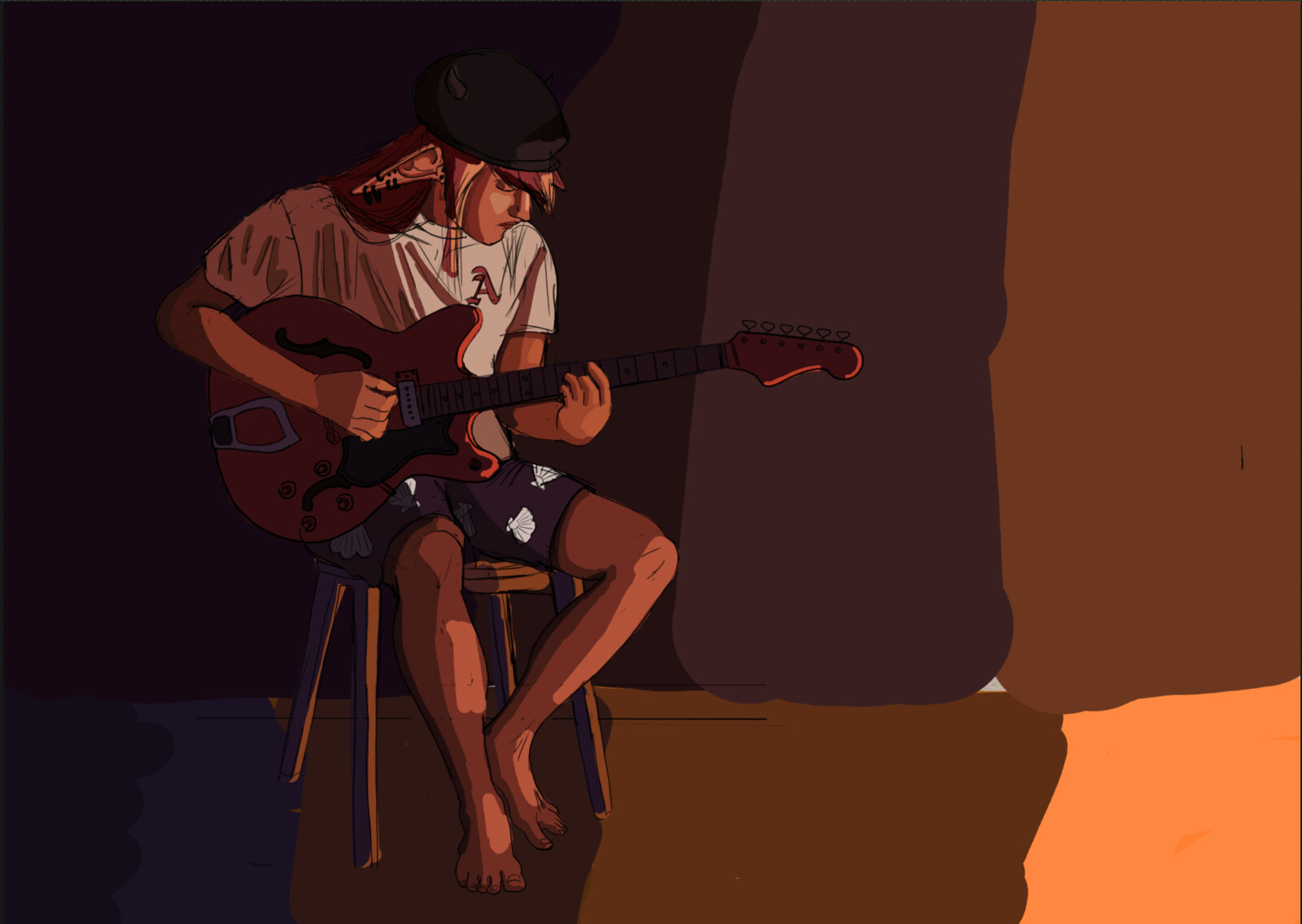 First Color pass