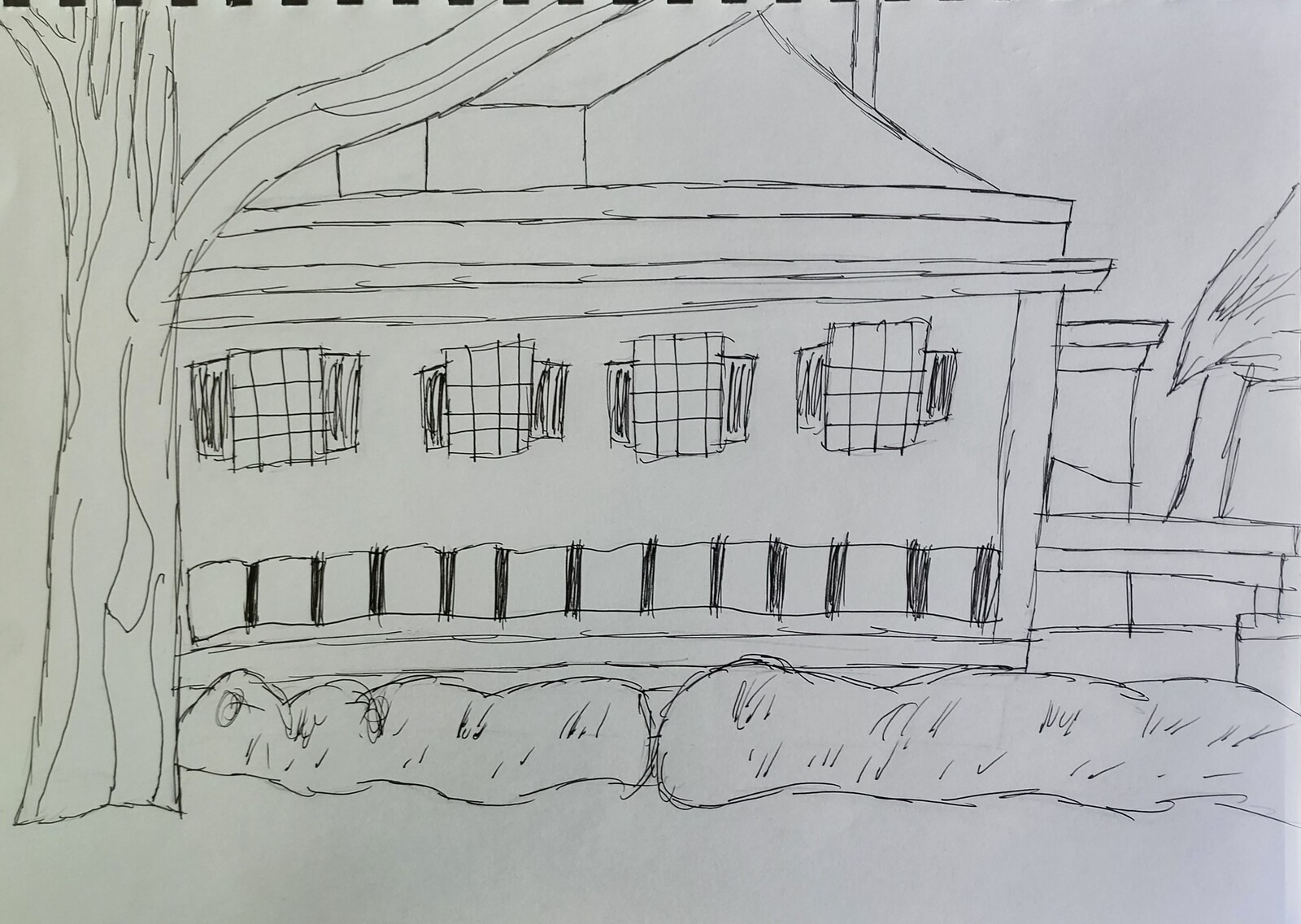 Observation of a building near one of the town squares in Savannah.