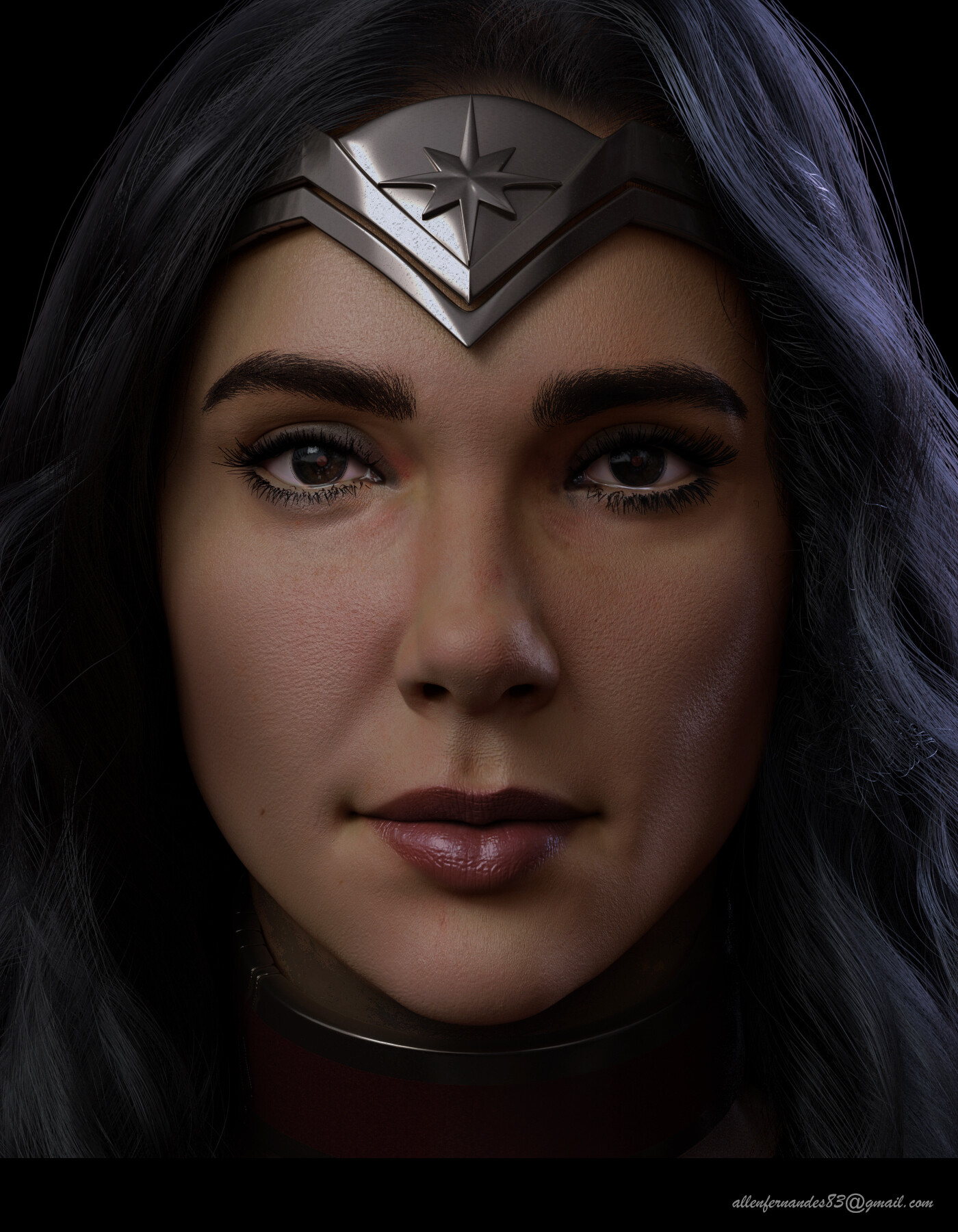 ArtStation - Gal Gadot WW Closeup_render