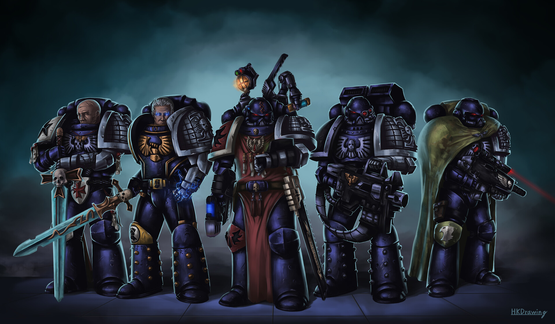 ArtStation Death Watch Space Marine Characters artstation-death-watch-space-marine-characters