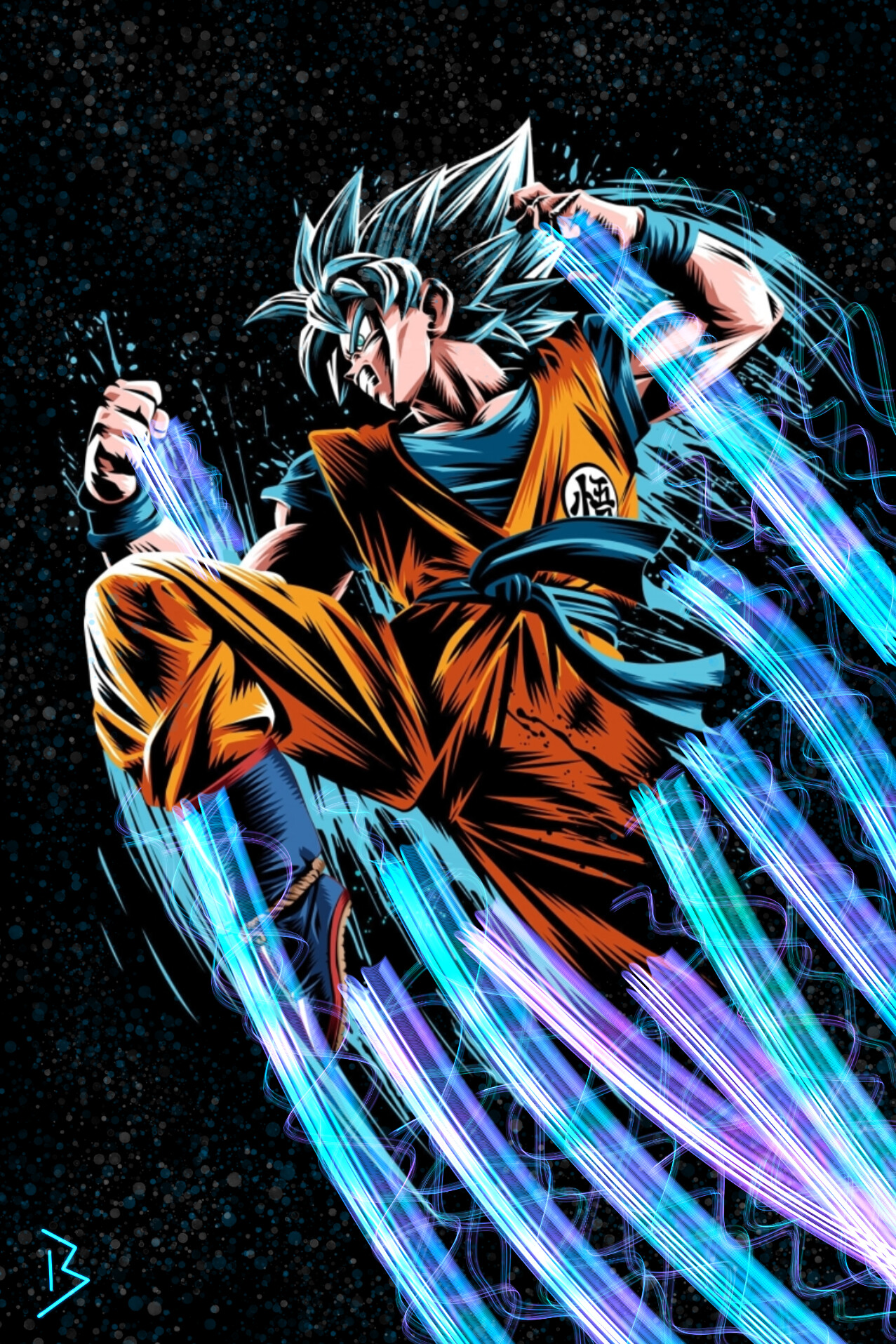 Goku ssj blue  Dragon ball art goku, Dragon ball super manga