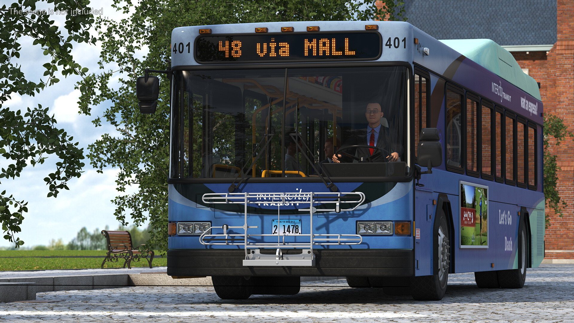 3D model Bus Marcopolo Viaggio G4 800 VR / AR / low-poly
