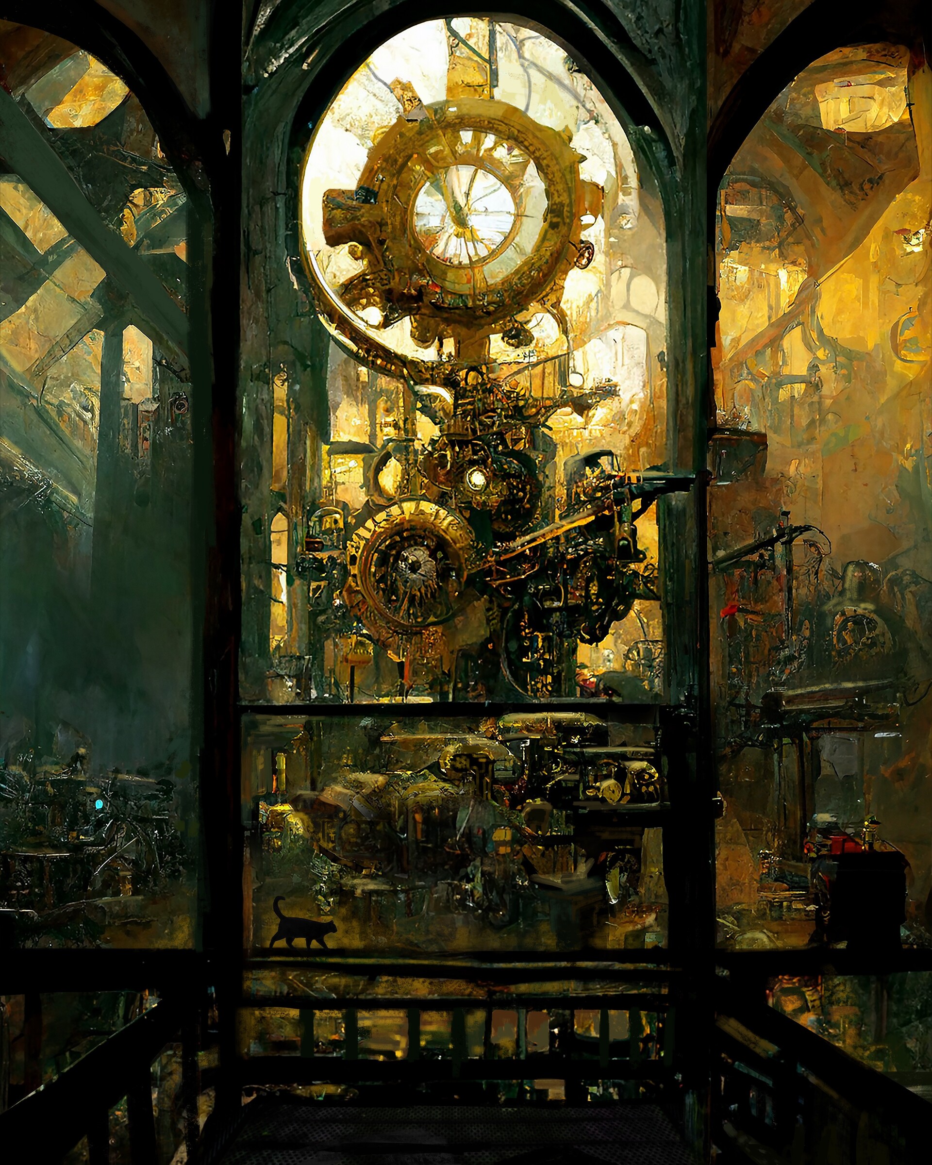 Clockwork tower shop