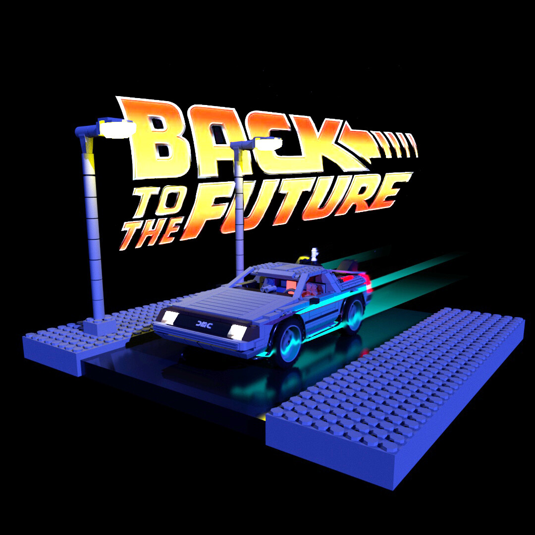ArtStation Lego Back to the future