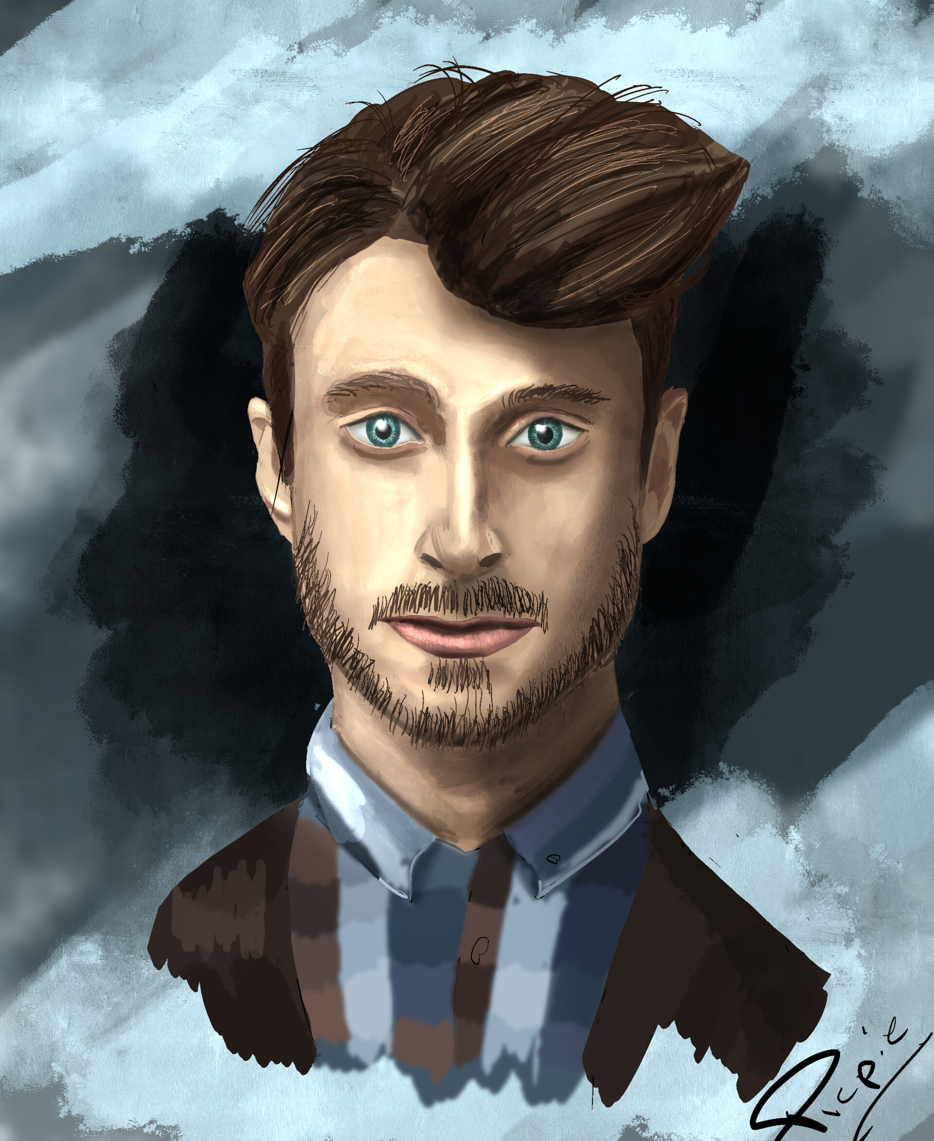 ArtStation - petit portrait rapide Daniel Radcliffe