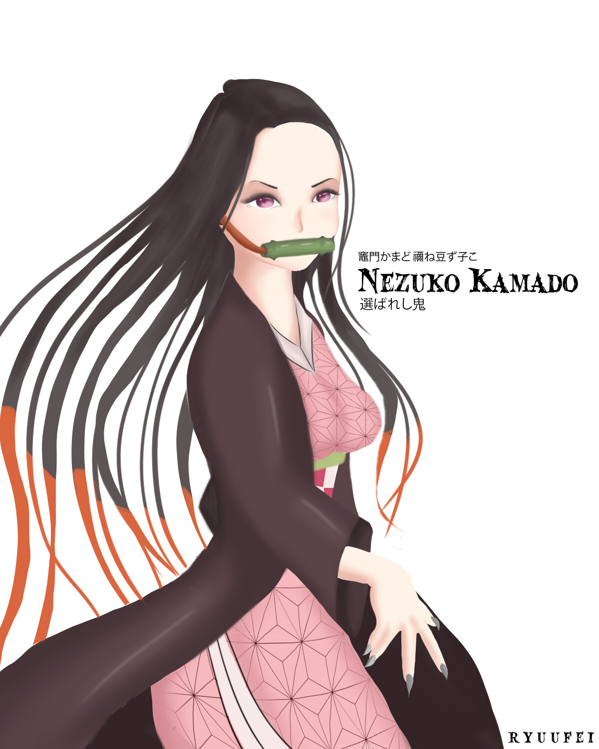 ArtStation - Nezuko Kamado - Demon Slayer Fanart