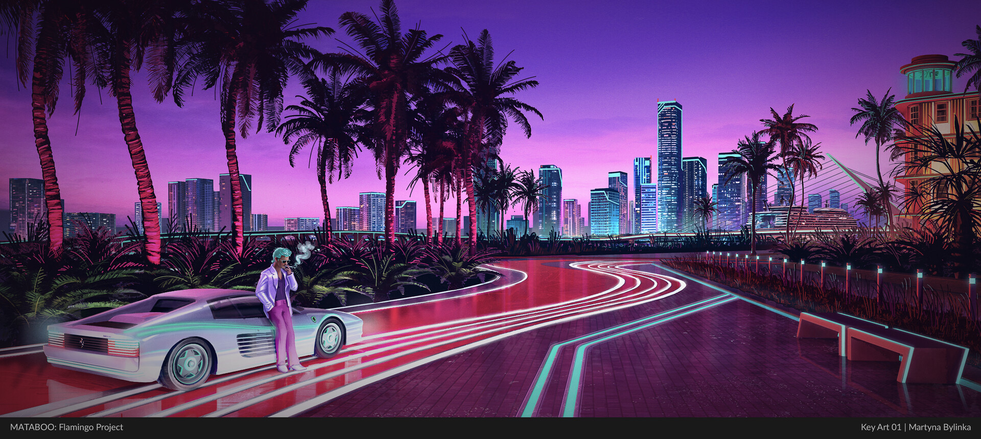 Martyna Bylinka - Flamingo - Miami Drive