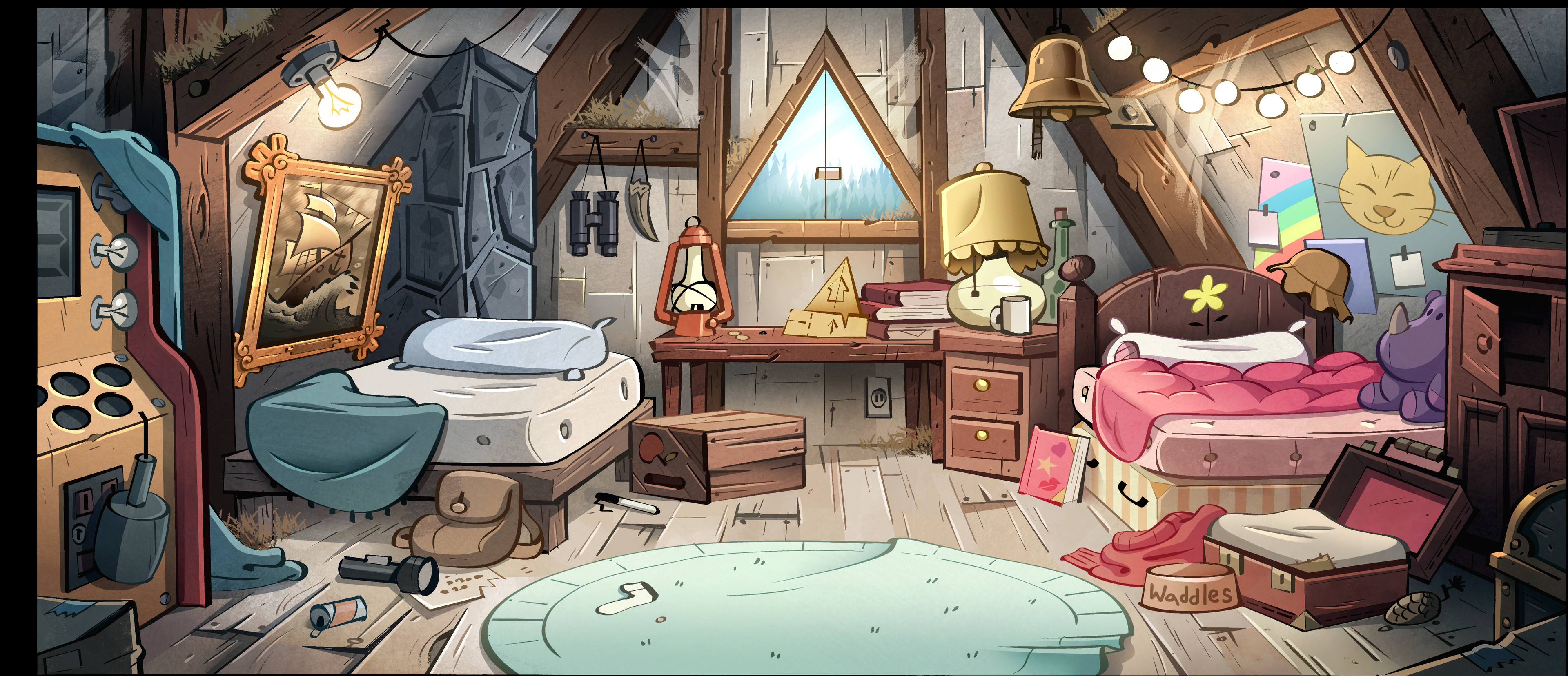 ArtStation - Gravity Falls art direction and background art