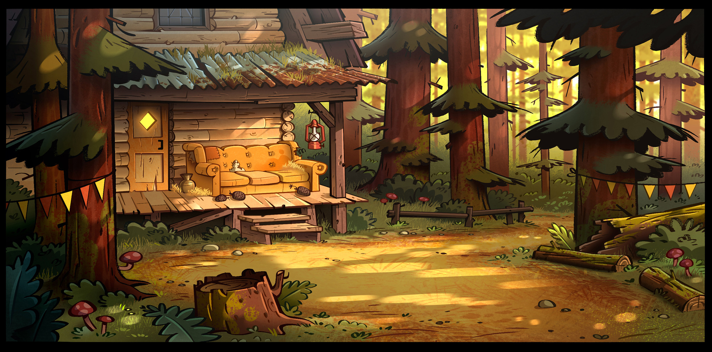 ArtStation - Gravity Falls art direction and background art