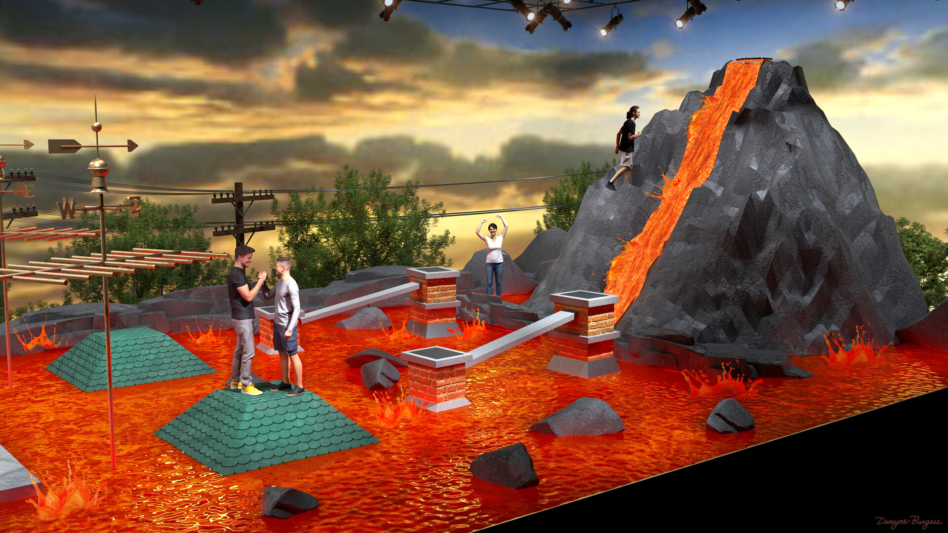 ArtStation Floor Is Lava Season 2 Volcano