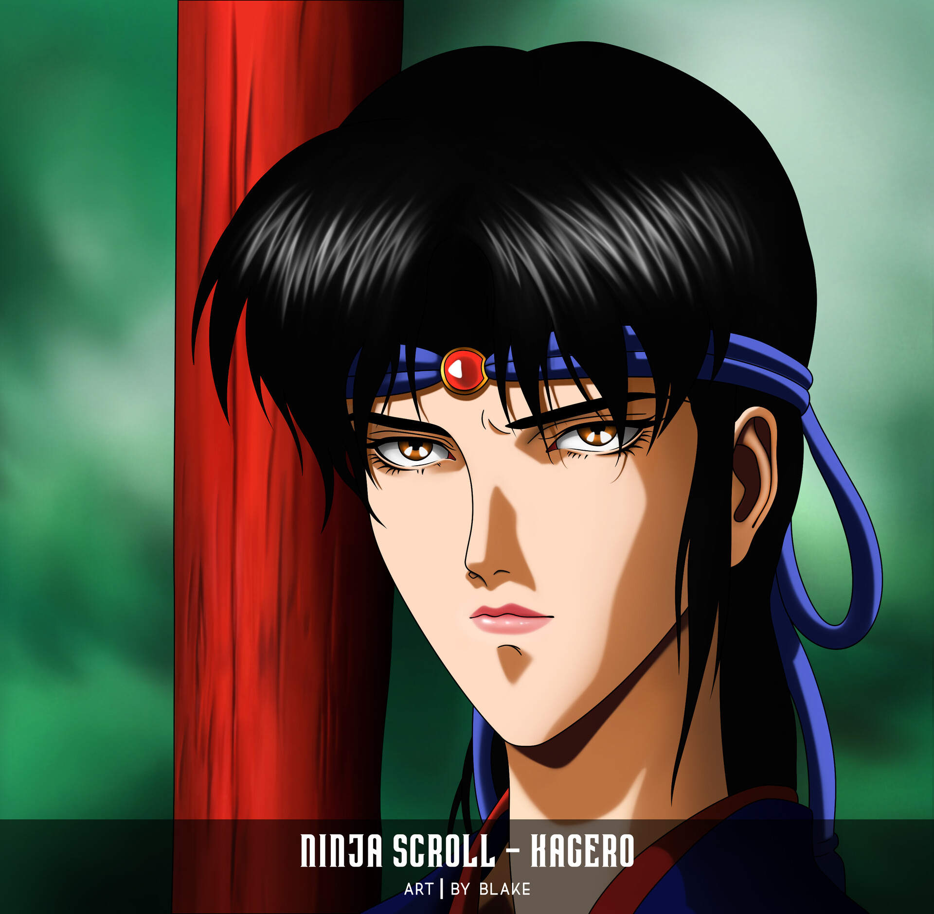 Artstation Ninja Scroll 1993 Kagero Fanart 2615