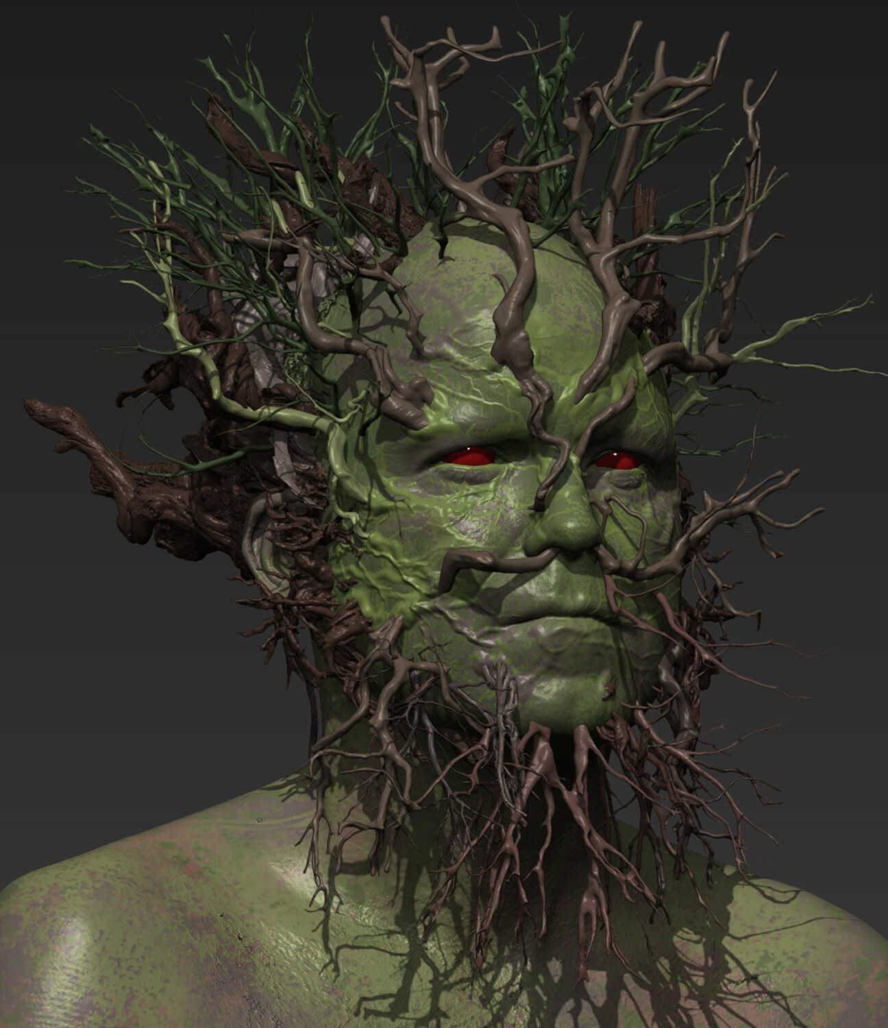 MEN 2021 (Green Man  Prosthetic Concept Work)