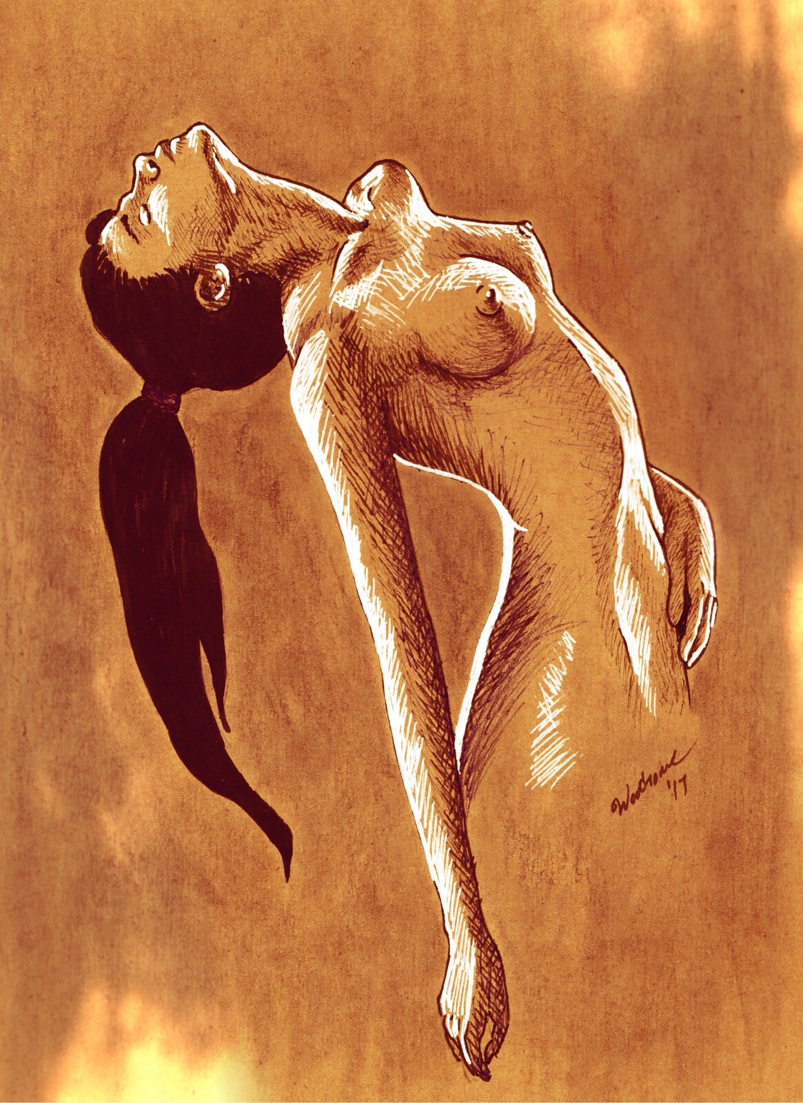 Nude, inks and tan