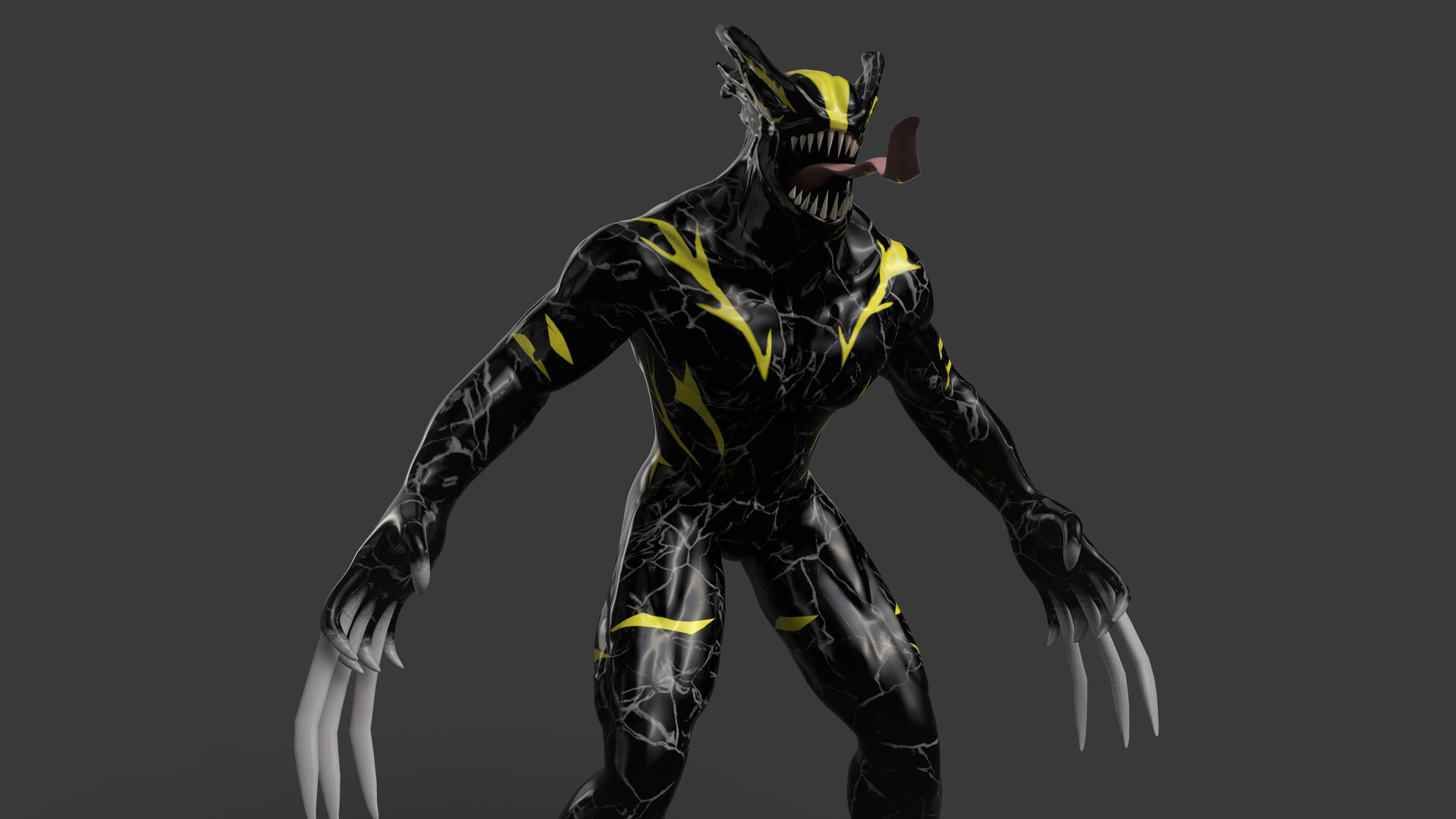 Styling on symbiote wolverine👀#webofshadows #spidermanwebofshadows #s