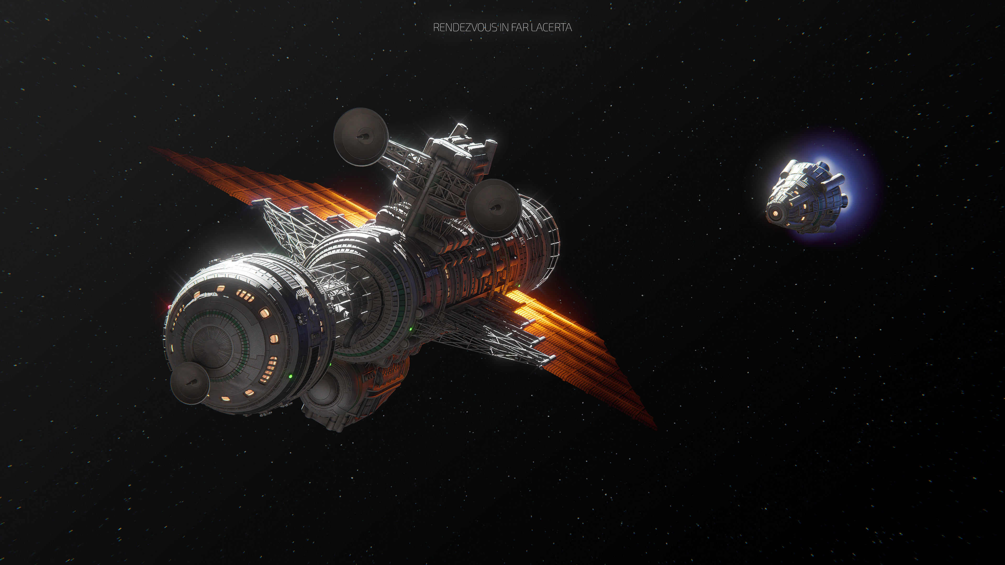 The Calypso and a heavy shuttle