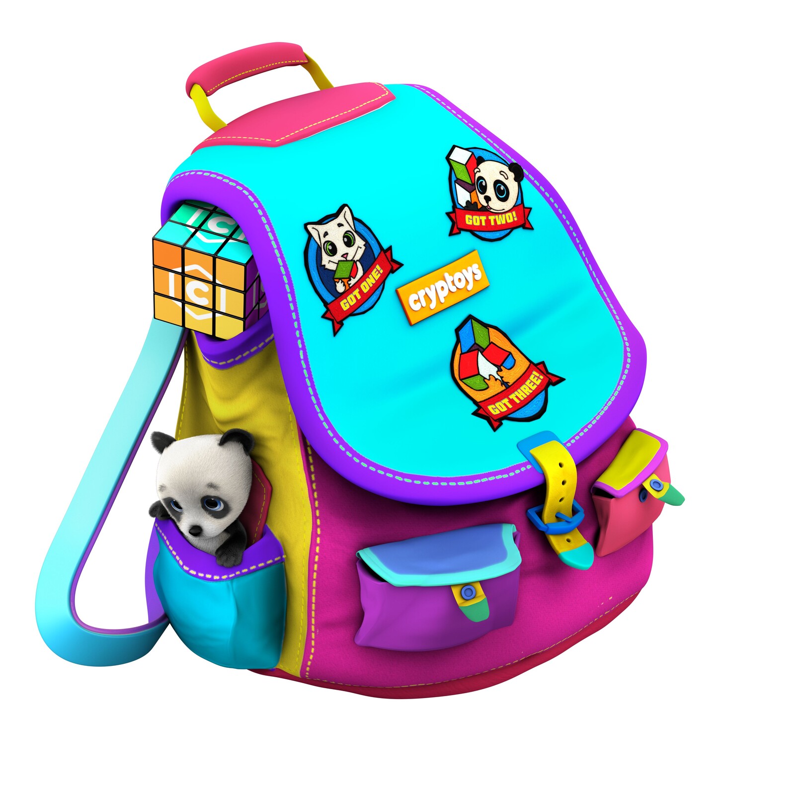 Backpack modeling and texturing, lighting and rendering