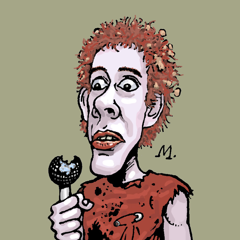 MxD - Johnny Rotten caricature