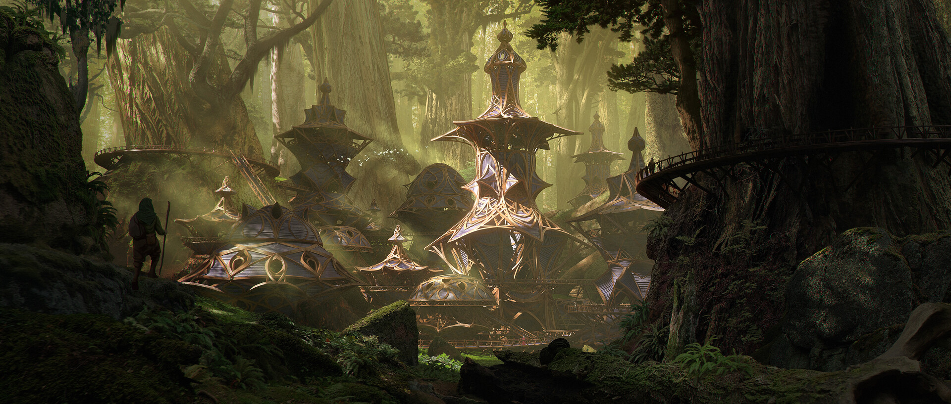 ArtStation Woodland village