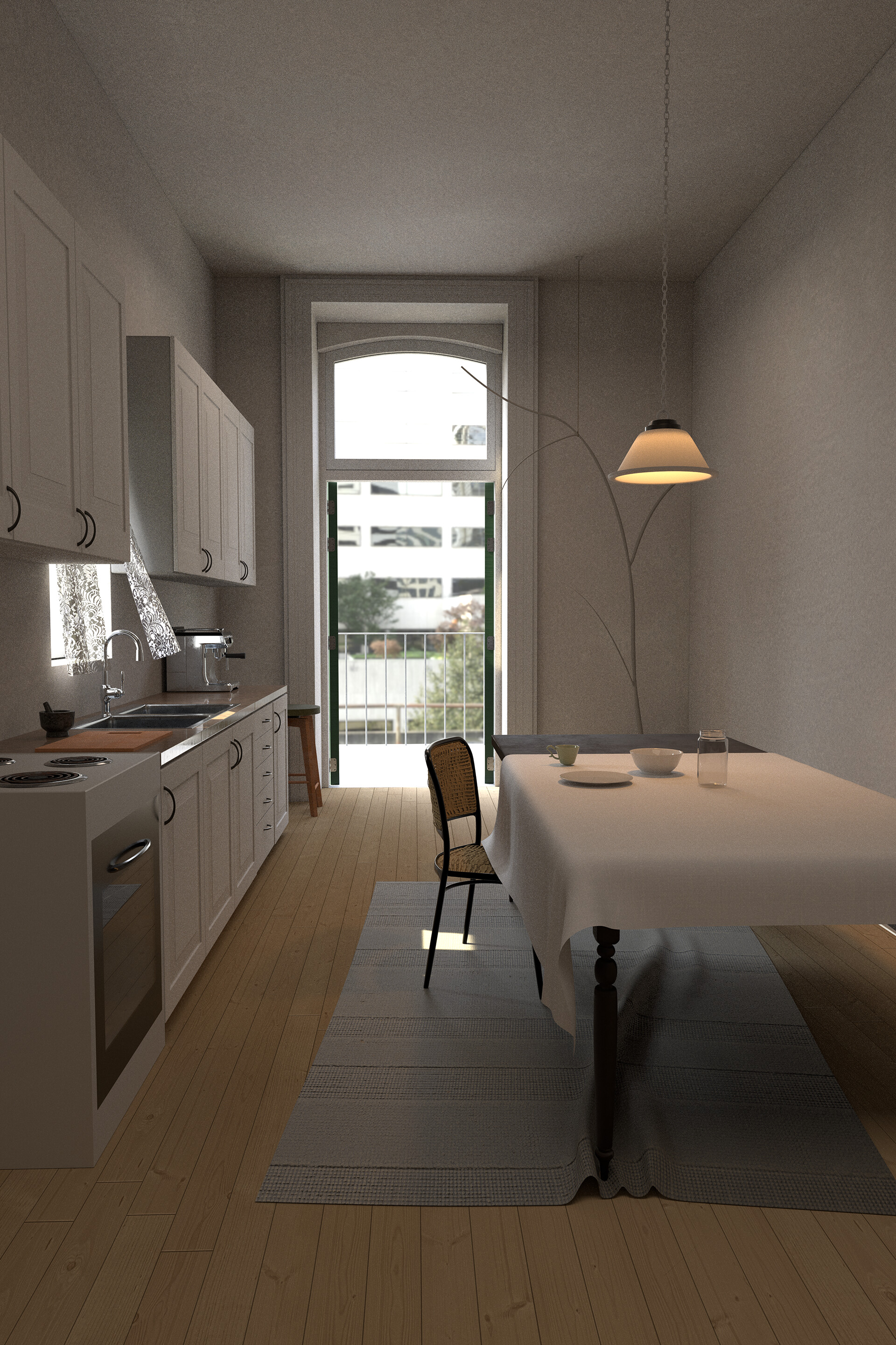 ArtStation A Kitchen in Paris