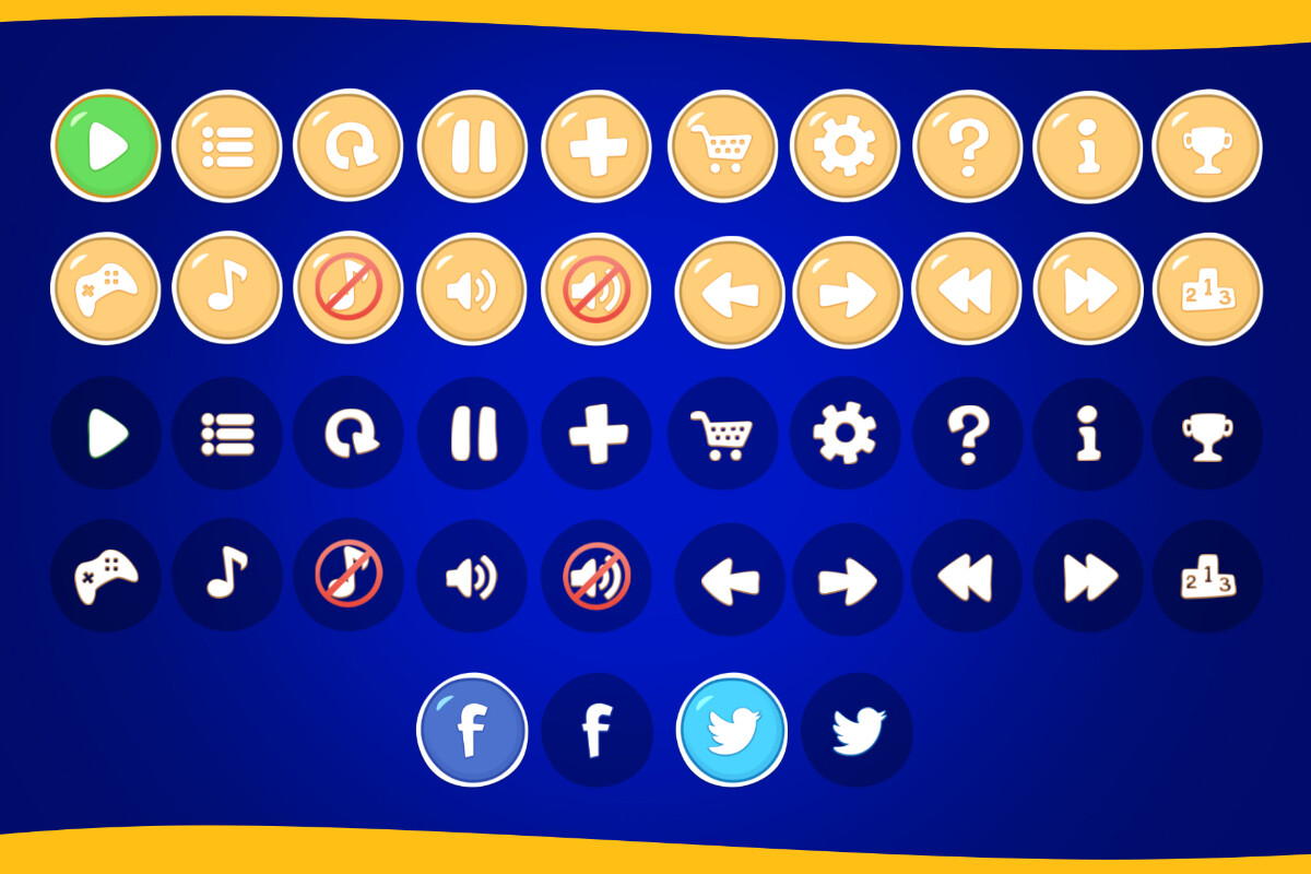 2D Mobile UI - Casual Game I GUI Kit