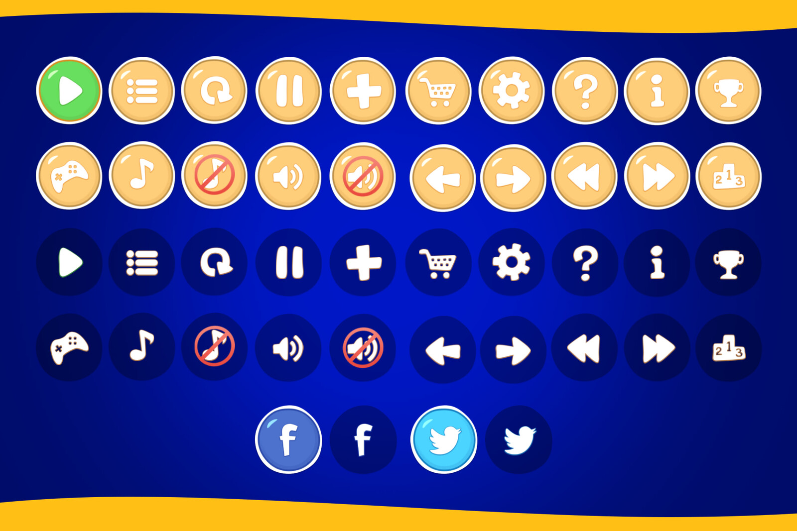 2D Mobile UI - Casual Game I GUI Kit