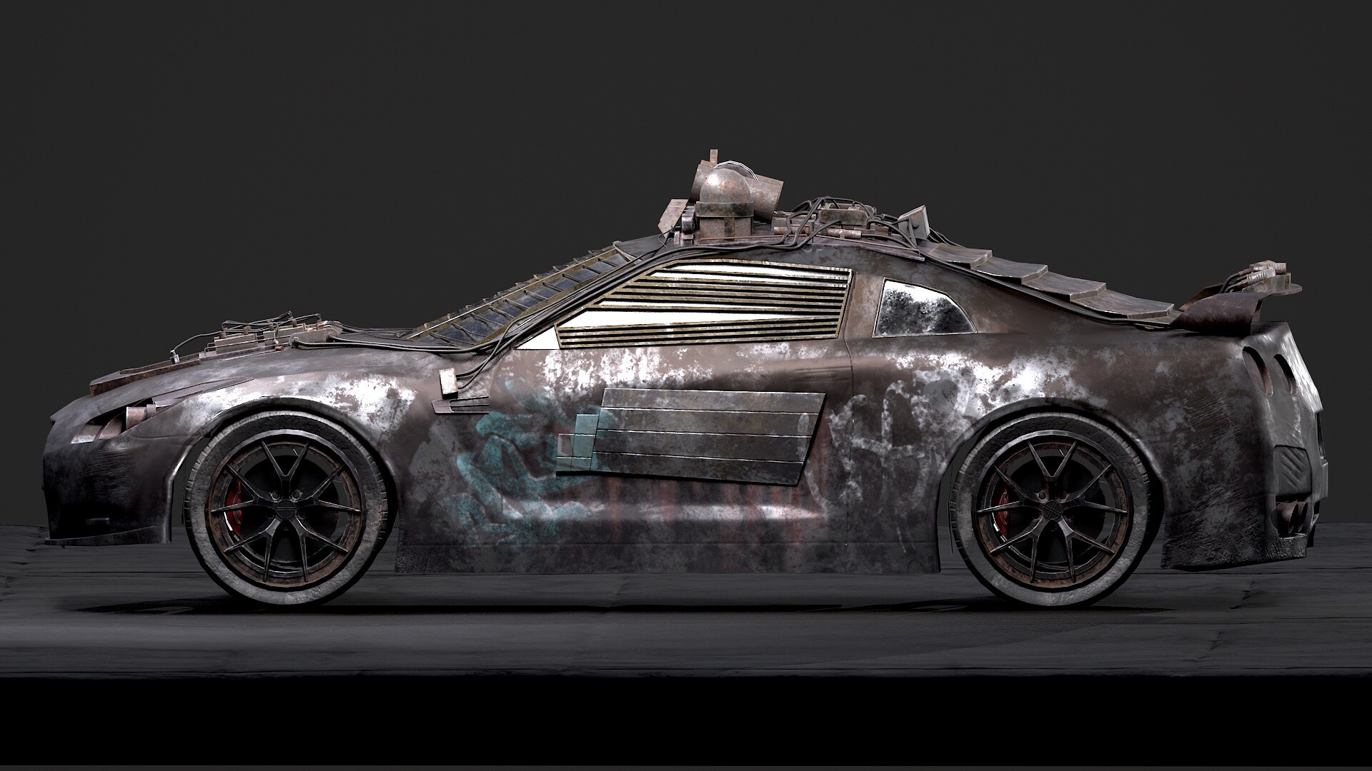 ArtStation - Zombie GTR car