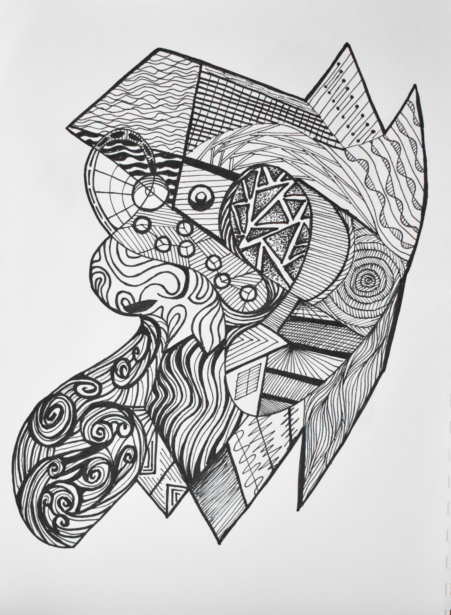 Line abstract drawing deals