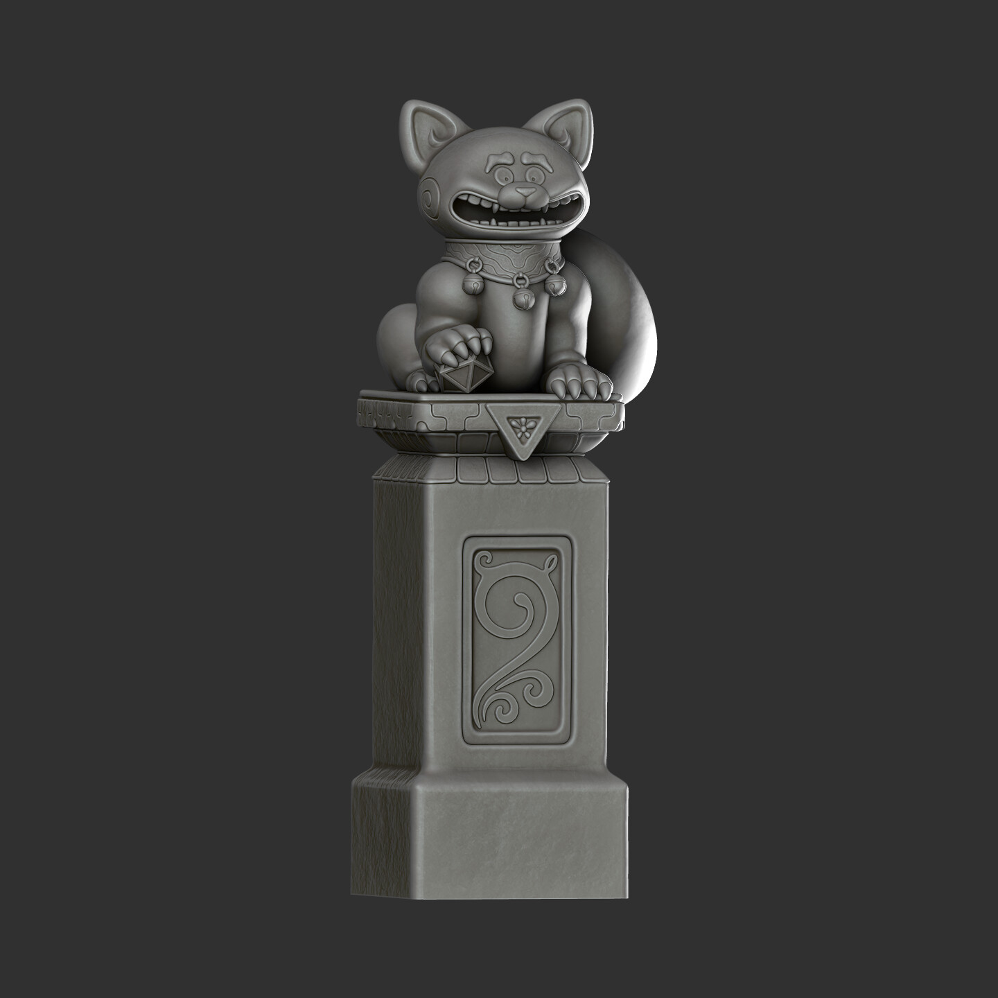 Front of the highpoly sculpt