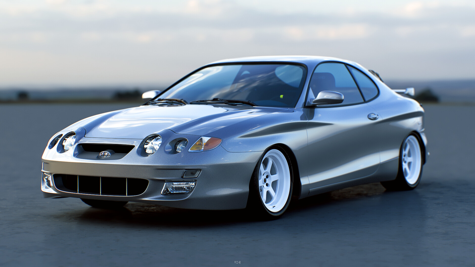 ArtStation Hyundai Tiburon Coupe RD2 Turbulence