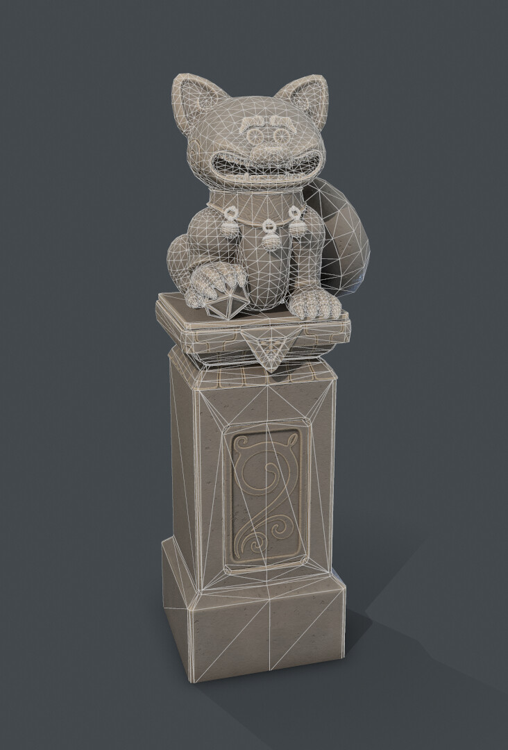 Wireframe! Mesh is at 11,400 tris